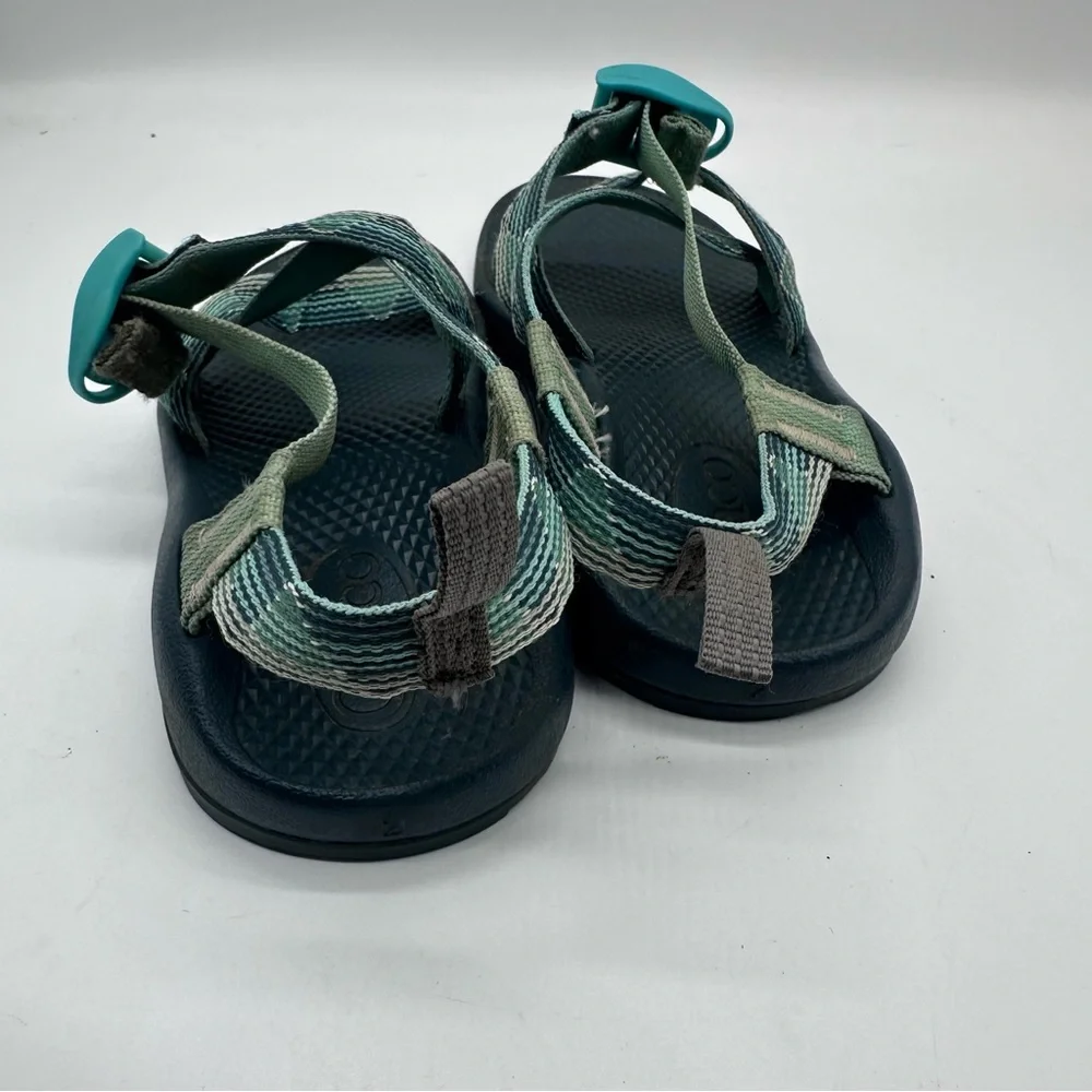 Chaco’s  Kids’ Z/1 EcoTread Marled Pine Striped Sandals Size 2